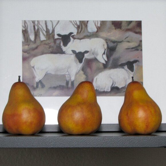 Beautiful large vintage faux pears - Picture 1 of 3